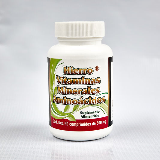 Hierro, Vitaminas, Minerales y Aminoácidos